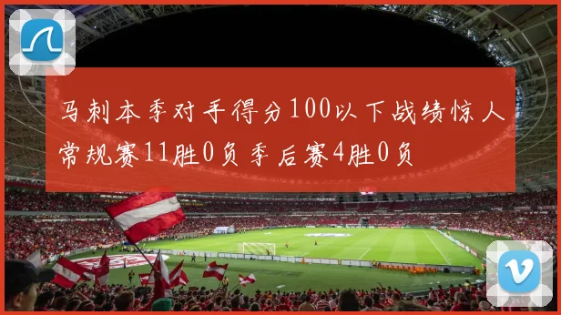 马刺本季对手得分100以下战绩惊人常规赛11胜0负季后赛4胜0负