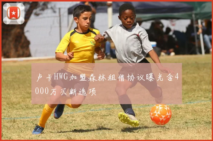卢卡HWG加盟森林租借协议曝光含4000万买断选项
